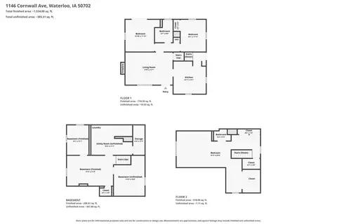 Floorplan - 1146 Cornwall Ave, Waterloo, IA 50702 photo 2 of 4