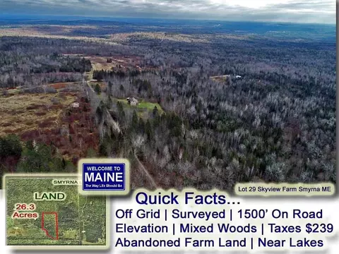 lot29 Skyview Farm Smyrna Center Rd, Smyrna, ME 04780
