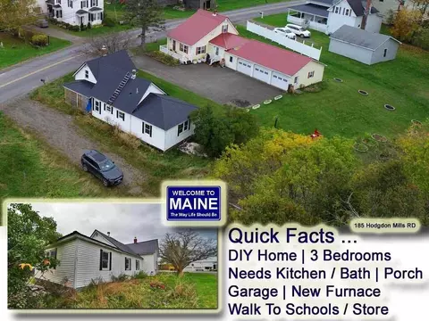 185 Hodgdon Mills Rd, Hodgdon, ME 04730