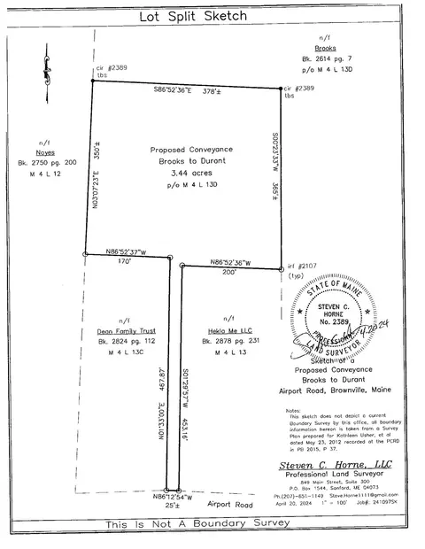 13 Airport Map 4 Rd # D, Brownville, ME 04414
