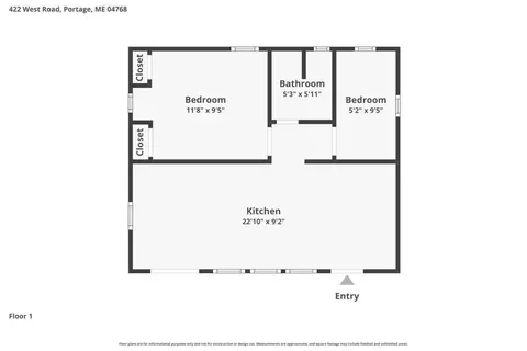 422 West Rd, Portage Lake, ME 04768