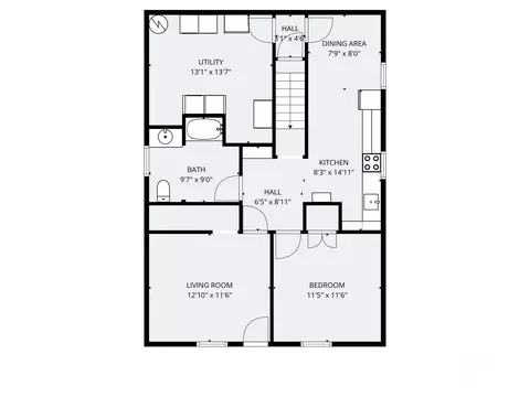 Floorplan - 1480 Arnold Trl, Eustis, ME 04936 photo 2 of 2