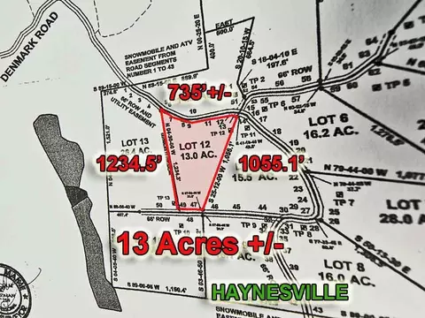 lot12 Denmark Rd, Haynesville, ME 04497