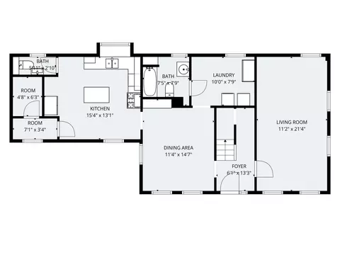 Floorplan - 12 Wesley St, Bath, ME 04530 photo 3 of 5