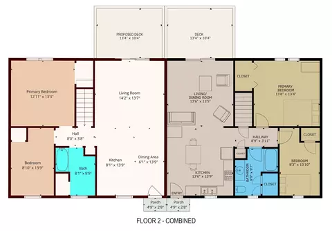 Floorplan - 1244-1246 Methodist Rd, Westbrook, ME 04092 photo 2 of 2