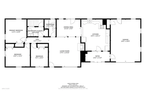 Floorplan - 703 Hallowell Rd, Chelsea, ME 04330 photo 2 of 2