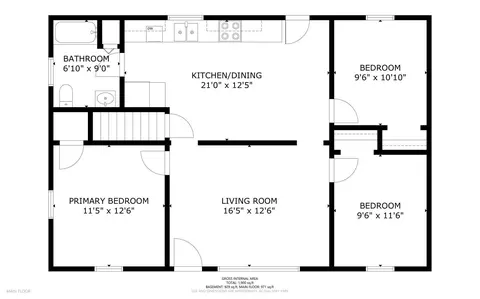 Floorplan - 16 Claire St, Augusta, ME 04330 photo 2 of 3