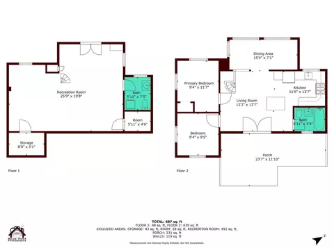 Floorplan - 418 E Shore Rd, Peru, ME 04290 photo 6 of 6