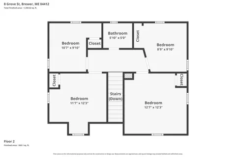 Floorplan - 8 Grove St, Brewer, ME 04412 photo 1 of 2