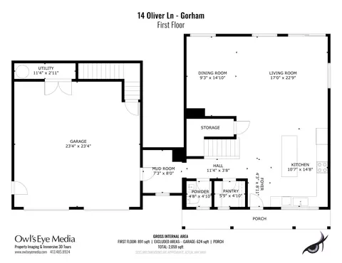 Floorplan - 14 Oliver Ln, Gorham, ME 04038 photo 1 of 3