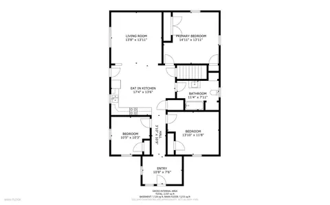 Floorplan - 211 Dinsmore Rd, Sidney, ME 04330 photo 1 of 3
