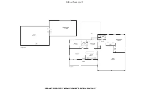 Floorplan - 26 Brown Rd, Morrill, ME 04952 photo 1 of 1