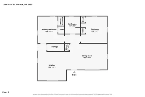 Floorplan - 16 W Main St, Monroe, ME 04951 photo 1 of 1