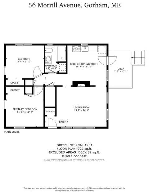 Floorplan - 56 Morrill Ave, Gorham, ME 04038 photo 1 of 1
