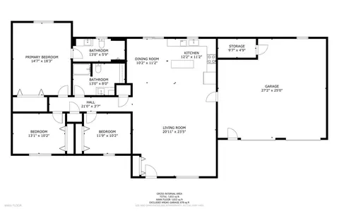 Floorplan - 11 Maple Rd, Sidney, ME 04330 photo 1 of 1
