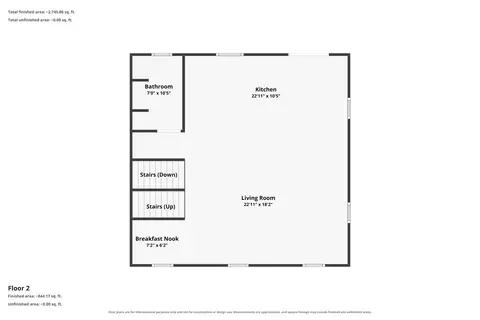 Floorplan - 594 Vaughn Rd, Dover Foxcroft, ME 04426 photo 2 of 4