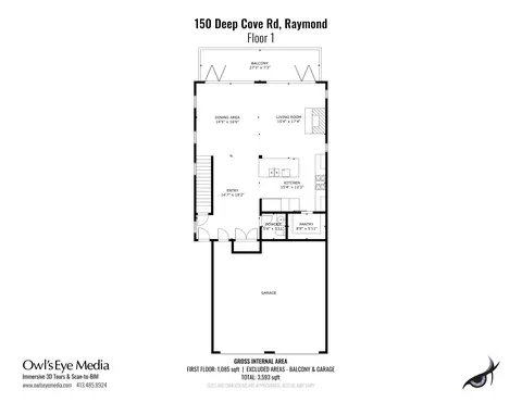 Floorplan - 150 153 Deep Cove Rd, Raymond, ME 04071 photo 3 of 5