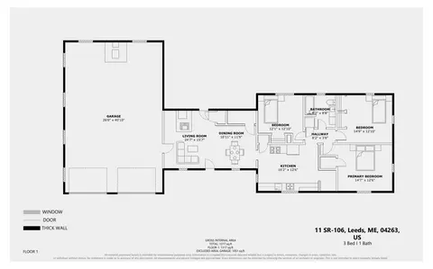 11 Route 106, Leeds, ME 04263