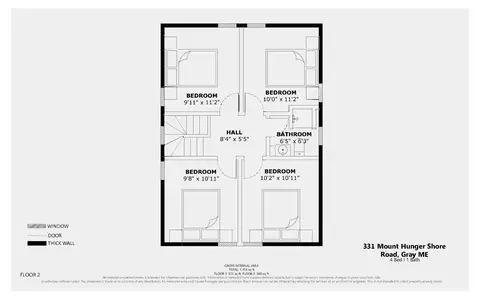 Floorplan - 331 Mount Hunger Shore Rd, Gray, ME 04039 photo 2 of 4