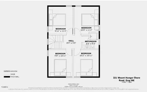 Floorplan - 331 Mount Hunger Shore Rd, Gray, ME 04039 photo 4 of 4