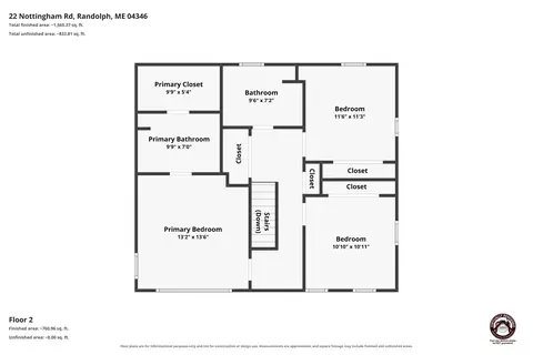 Floorplan - 22 Nottingham Rd, Randolph, ME 04346 photo 2 of 2