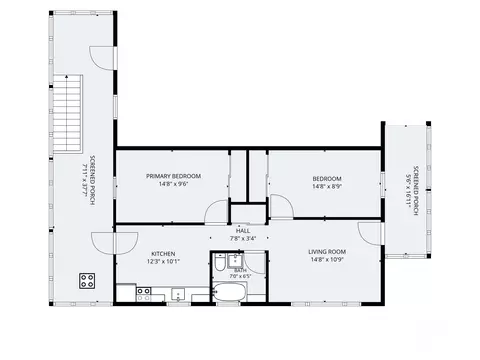Floorplan - 12 Swan St, Augusta, ME 04330 photo 2 of 3