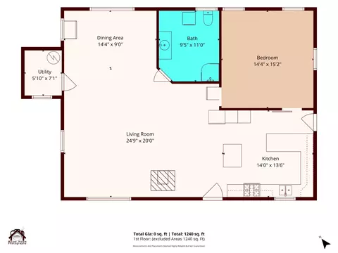 Floorplan - 35 Hidden Acres, Steuben, ME 04680 photo 1 of 4