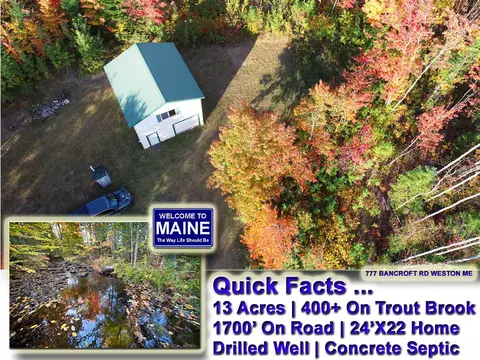 777 Bancroft Rd, Weston, ME 04424