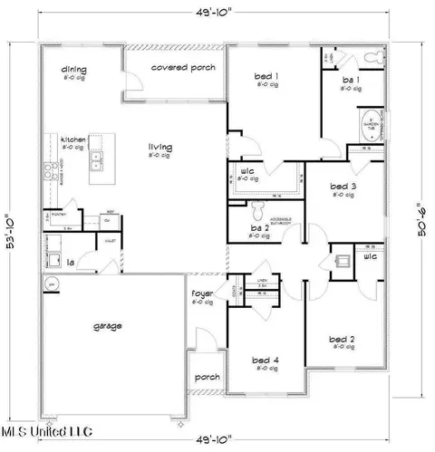 Floorplan - 1045 Enclave Cir, Long Beach, MS 39560 photo 1 of 1