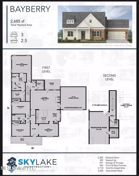 Floorplan - 1244 Creekside Ln, Hernando, MS 38632 photo 1 of 2