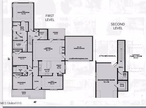 Floorplan - 1244 Creekside Ln, Hernando, MS 38632 photo 2 of 2