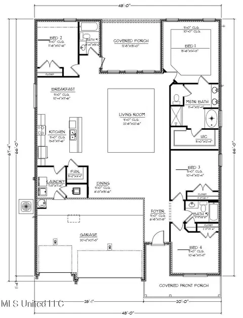 Floorplan - 8014 Crawford Dr, Long Beach, MS 39560 photo 3 of 3