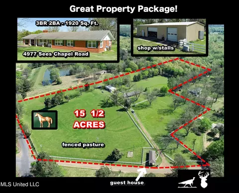 4977 Sees Chapel Rd, Crenshaw, MS 38621