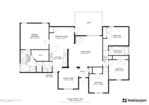 Floorplan - 4617 Nail Rd, Olive Branch, MS 38654 photo 1 of 1