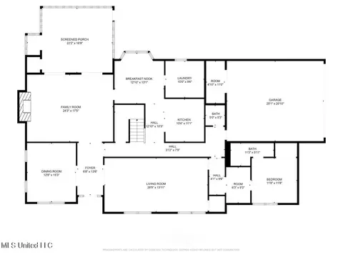 Floorplan - 145 Royal Lytham, Jackson, MS 39211 photo 1 of 3