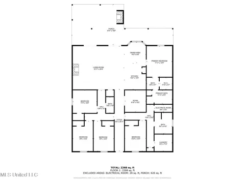 Floorplan - 19689 E Riverline Dr, Saucier, MS 39574 photo 1 of 2