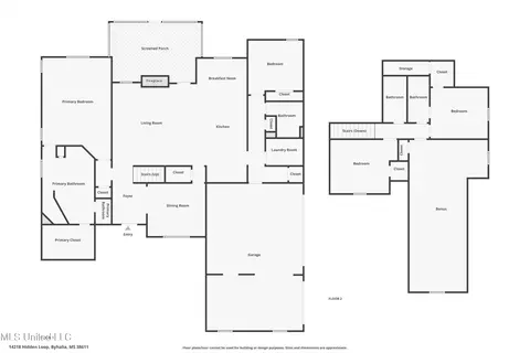 Floorplan - 14218 Hidden Loop, Byhalia, MS 38611 photo 1 of 1