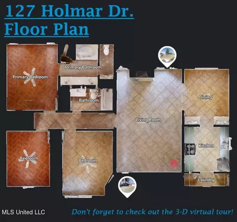 Floorplan - 127 Holmar Dr, Brandon, MS 39047 photo 1 of 1