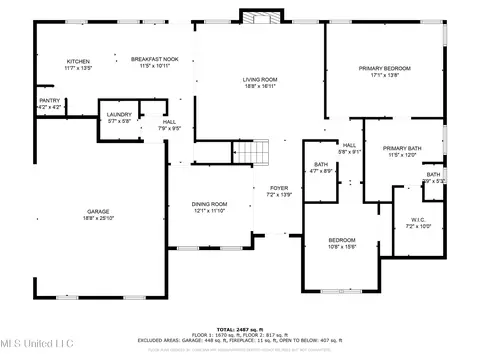 Floorplan - 1296 Holly Springs Rd, Hernando, MS 38632 photo 1 of 6