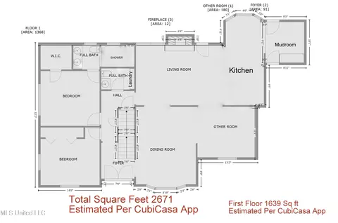 Floorplan - 710 Woodhill Rd, Jackson, MS 39206 photo 1 of 2