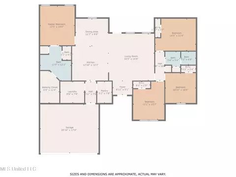 Floorplan - 21 Marlee Savell Dr, Forest, MS 39074 photo 1 of 1