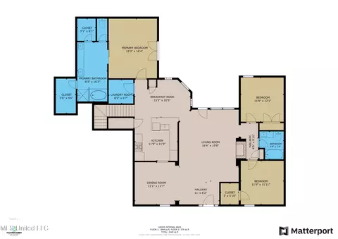 Floorplan - 560 Bay Pointe Cir, Brandon, MS 39047 photo 1 of 1