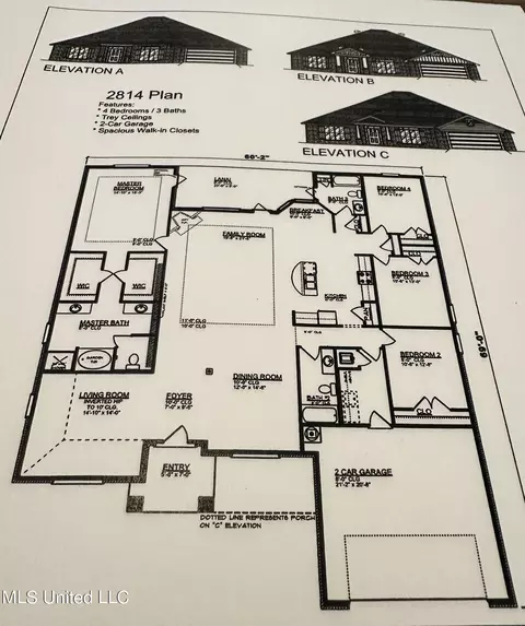 Floorplan - 6209 Diamond Ln, Biloxi, MS 39532 photo 1 of 1
