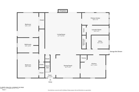 Floorplan - 20162 Lovers Ln, Long Beach, MS 39560 photo 1 of 2