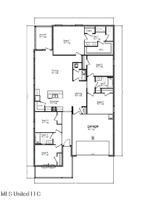 Floorplan - 449 Piney Dr, Pearl, MS 39208 photo 1 of 1