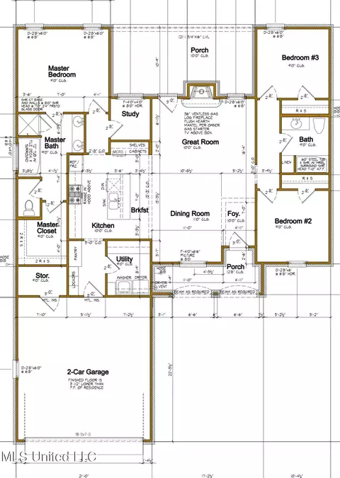 Floorplan - 419 Butternut Dr, Canton, MS 39046 photo 1 of 1