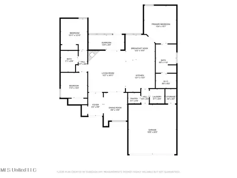 Floorplan - 309 Emerald Way, Brandon, MS 39047 photo 1 of 1