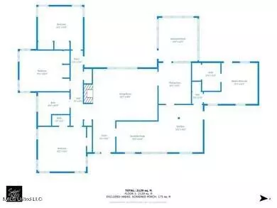 Floorplan - 2404 Audubon Dr, Laurel, MS 39440 photo 1 of 1