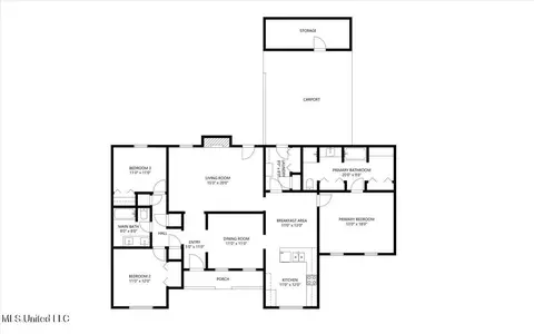 Floorplan - 250 1st St, Webb, MS 38966 photo 1 of 1