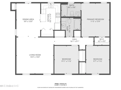 Floorplan - 1207 Cherry Stone Cir, Clinton, MS 39056 photo 1 of 1